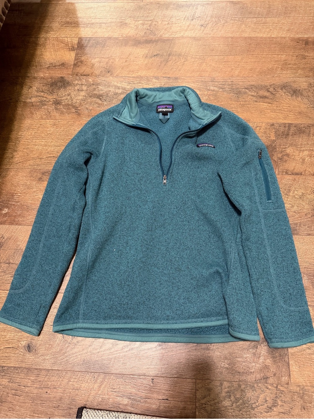 Patagonia Teal Sherpa Fleece Pullover